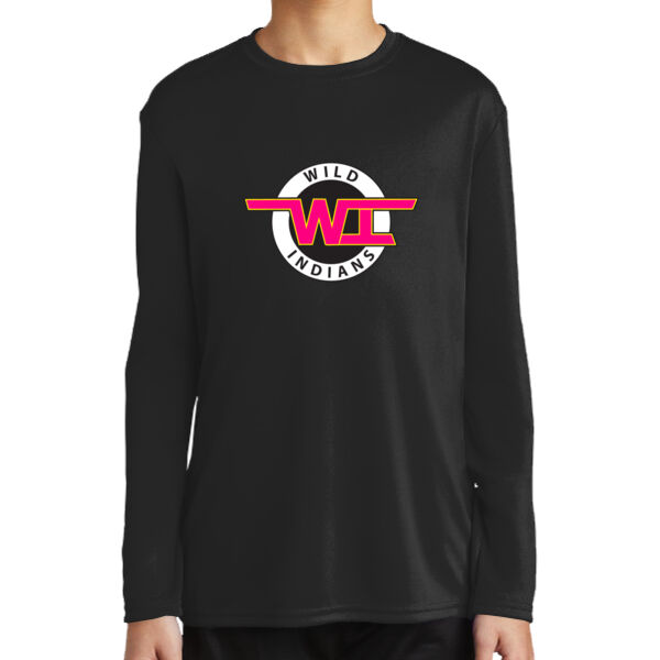 Wild Indians Circle - Youth Long Sleeve Performance Tee Thumbnail